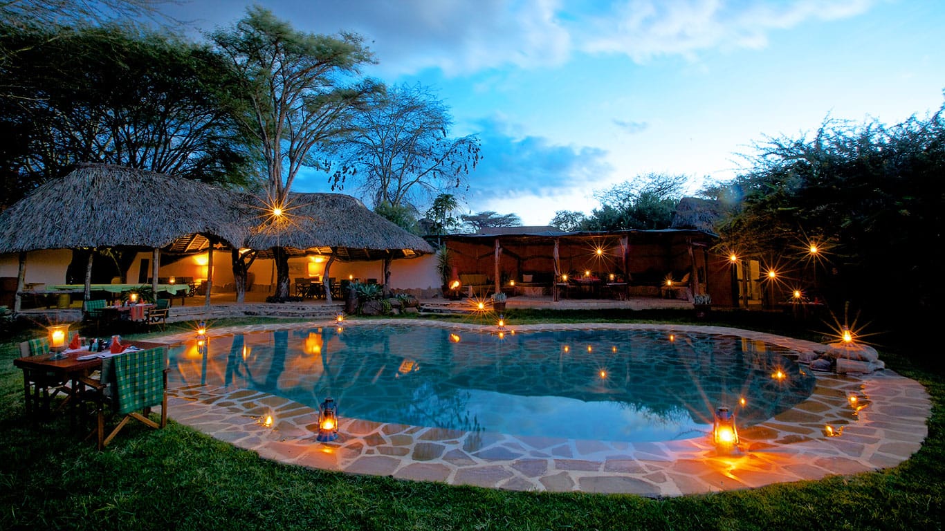 Lewa House (Lewa Wildlife Conservancy) 2 Lewa Safari Camp Pool and Lounge Area