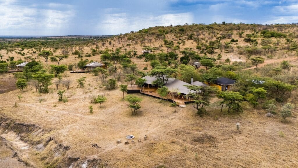 Saruni Basecamp Saruni Leopard Hill camp aerial 2